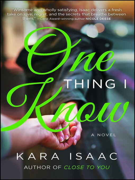 Cover image for One Thing I Know